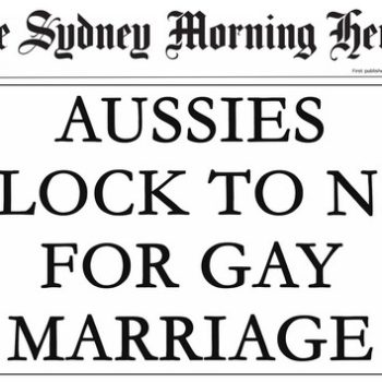 Gay Marriage Headline